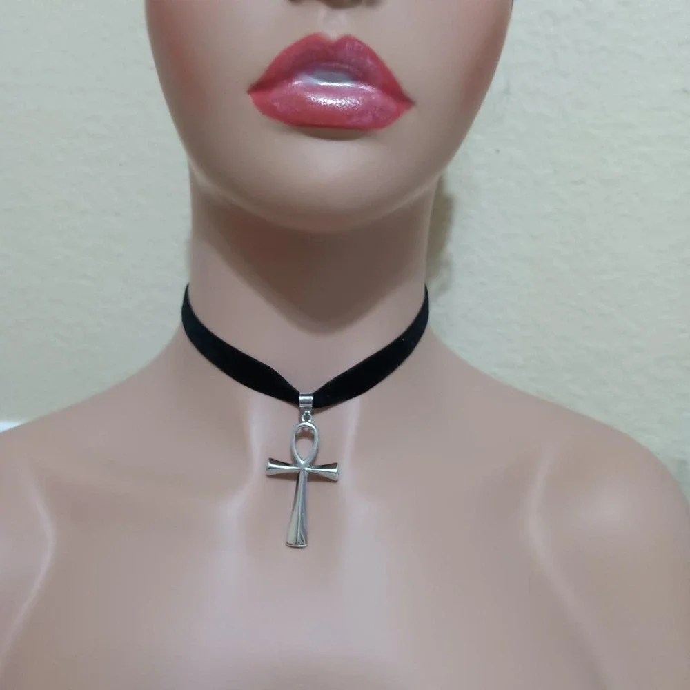 Egyptian ankh black silver cross - Picture 4 of 7